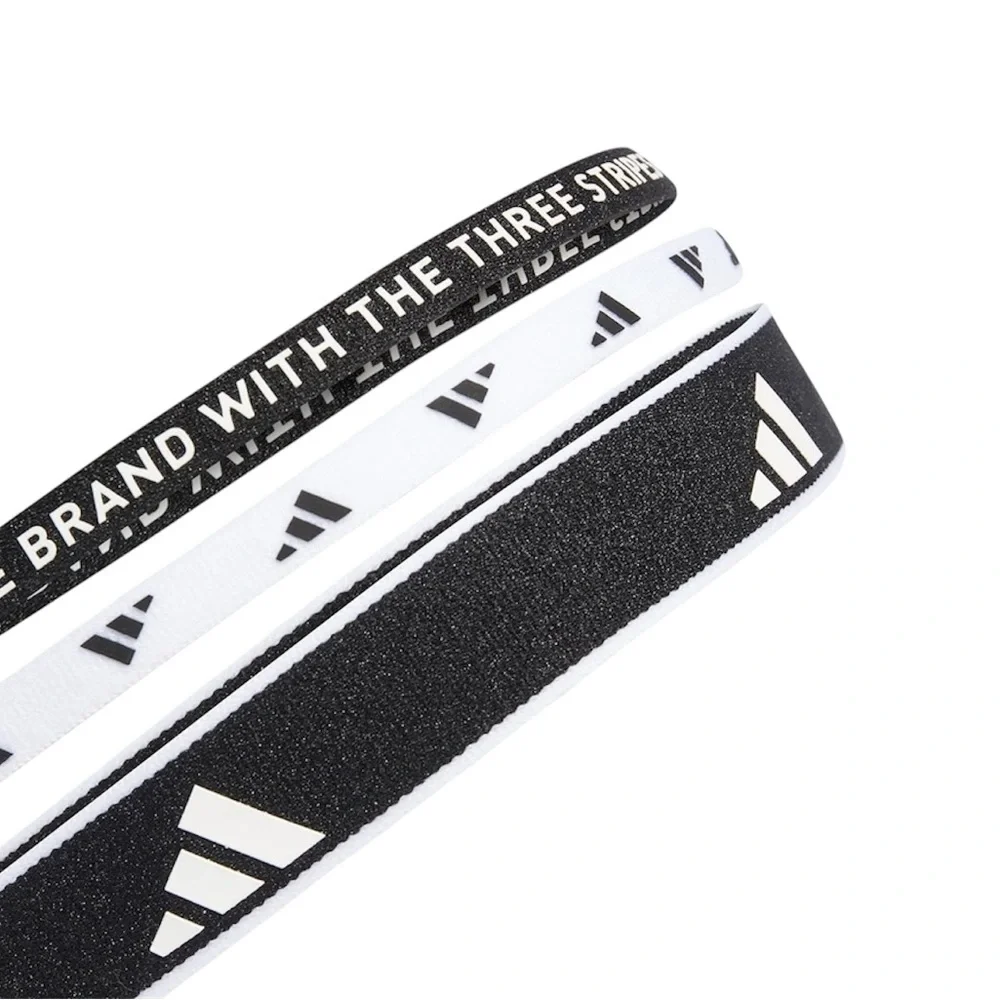 ADIDAS 3PP HEADBAND New Black/White Perfect for Soccer, Tennis & more